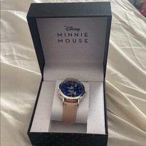 Disney Minnie Mouse Watch with Vibrant Blue Face